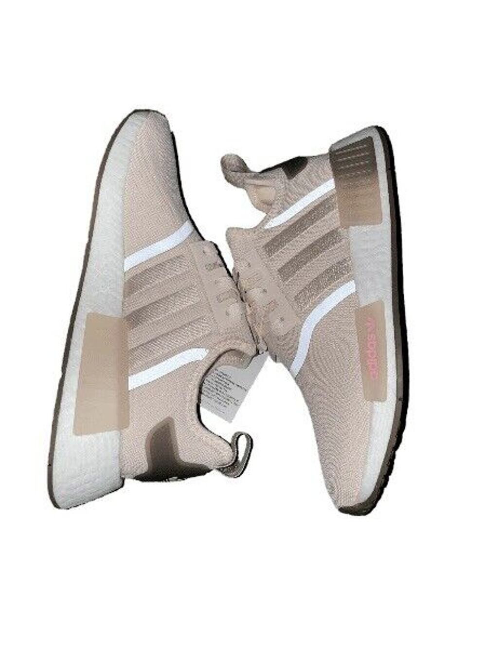 Adidas Women's NMD R1 Running Shoes Light Pink/Brown Quartz #HQ4279 Size 8